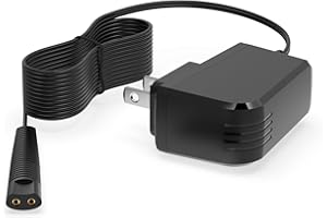 Superer 5FT Charger Fit for Braun Shaver Series 9 7 5 3 1, 310s 3040s 9577cc 9517s 7085cc 12V Charging Cord Replacement for Braun S3 S5 S7 S9 Electric Razor Shaver Trimmer Wall Power Adapter