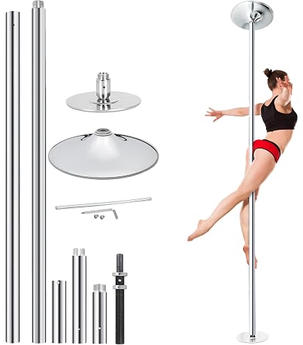 Barre De Danse Tournante SereneLife SLDPBK - Pour Pole Dance à Domicile - Neuf Avec Garantie 1 An