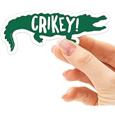 Crikey Sticker, Cute Crocodile Stickers for Hydroflask, Crocodile Dundee Quote, Croc Hunter Australian Sayings, Aussie Quotes, Reptile Decal