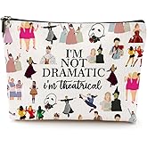 LONGXIN Musical Gift Theatre Cosmetic Make up Bag Music Lover Gifts for Women Makeup Zipper Pouch Bag