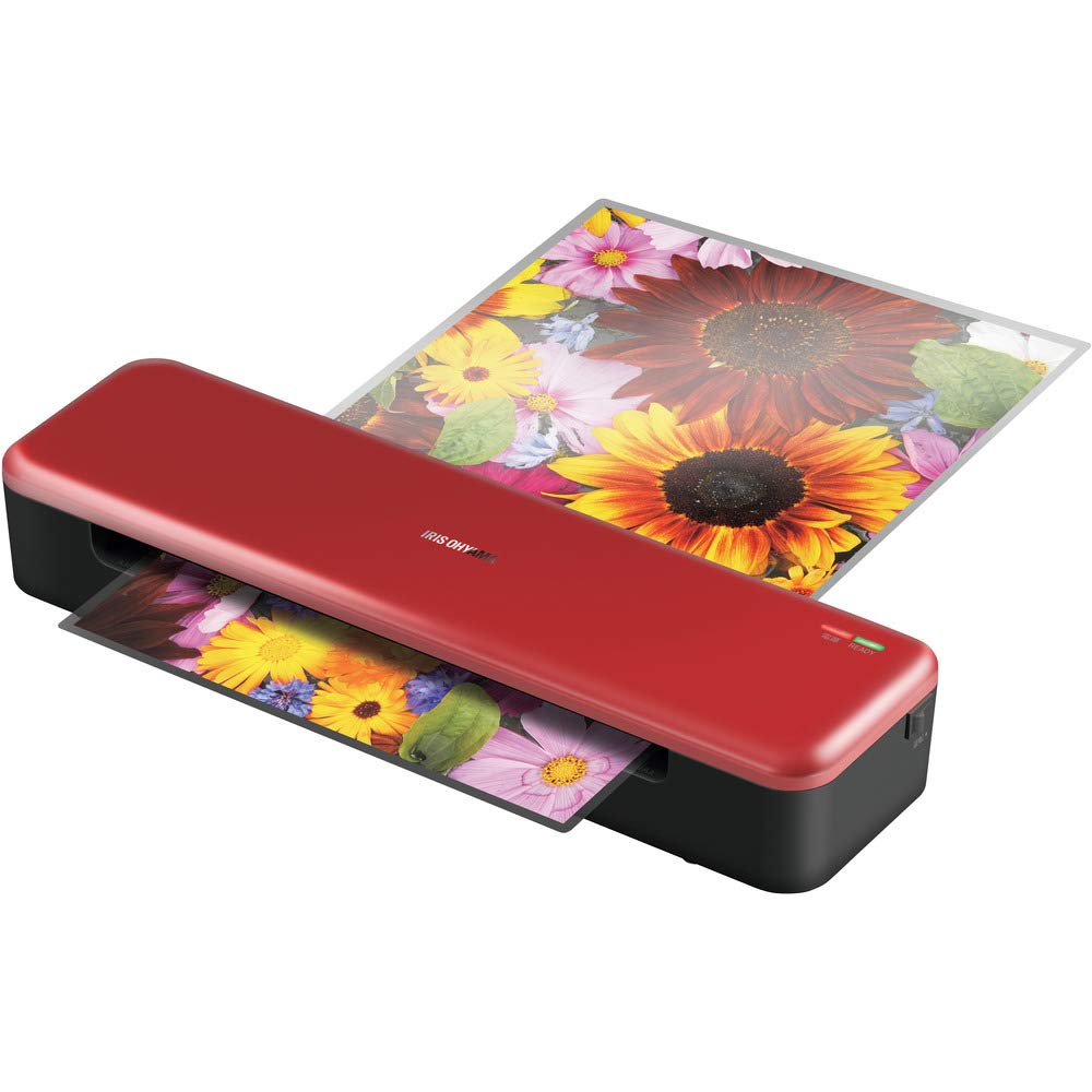 アイリスオーヤマ ラミネーター A3/A4対応 ウォームアップ時間35秒 波打ち防止 リバース機能付き 気泡なし HSL-A34-R レッド商品画像