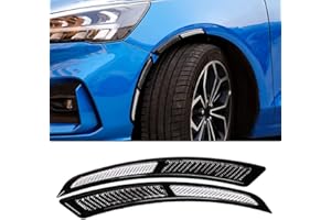 BOHISEN 2Pcs Universal Car Wheel Eyebrow Self Adhesive Fender Flare Protector Anti-Collision Rubber Strips Side Bumper Protection Guard Car Wheel Wells Fender (Silver)