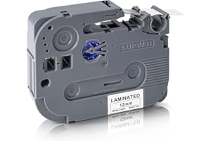 Label Maker Tape SUPVAN LP5120M Adapted Label Print Paper Size Continous 0.47 in x 13.12 ft Thermal Laminated Waterproof Self