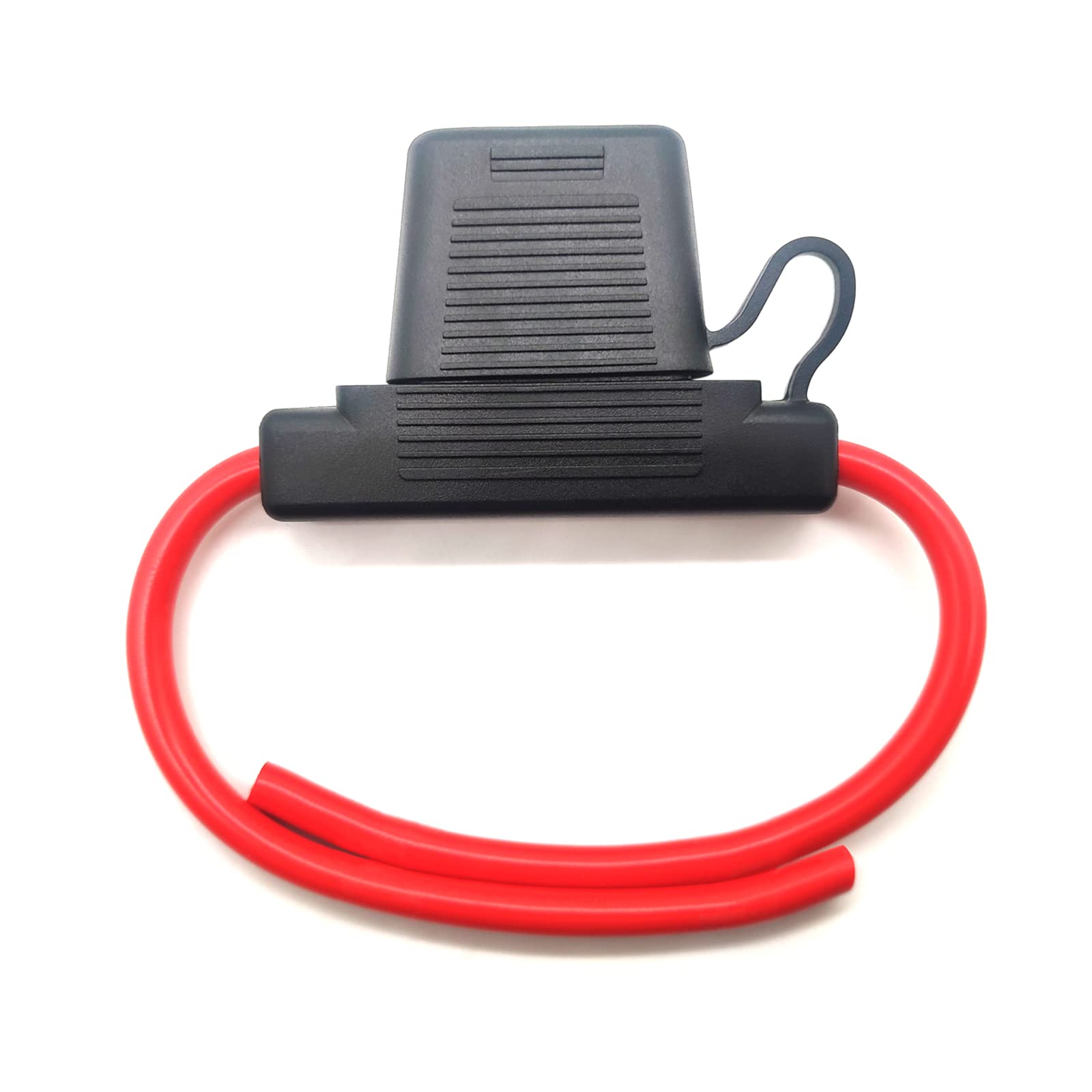 Photo 1 of VANTRONIK Waterproof Maxi Inline Fuse Holder with 8 Gauge AWG Wire 15.8 Inches Long, Fit for Big Blade Fuse Up to 100A in Vehicle/Boat/RV/Tractor, Super Heavy Duty, One Pack