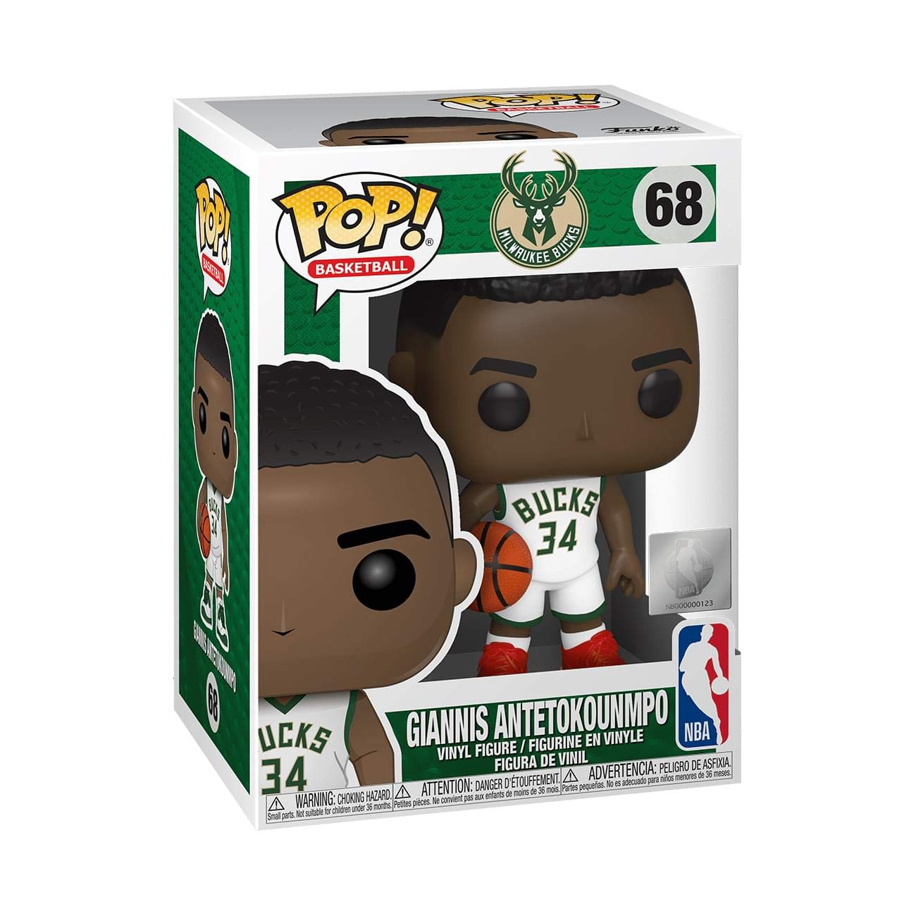 Funko POP! NBA: Bucks-Giannis Antetokounmpo - Collectable Vinyl Figure - Gift Idea - Official Merchandise - Toys for Kids & Adults - Sports Fans - Model Figure for Collectors and Display