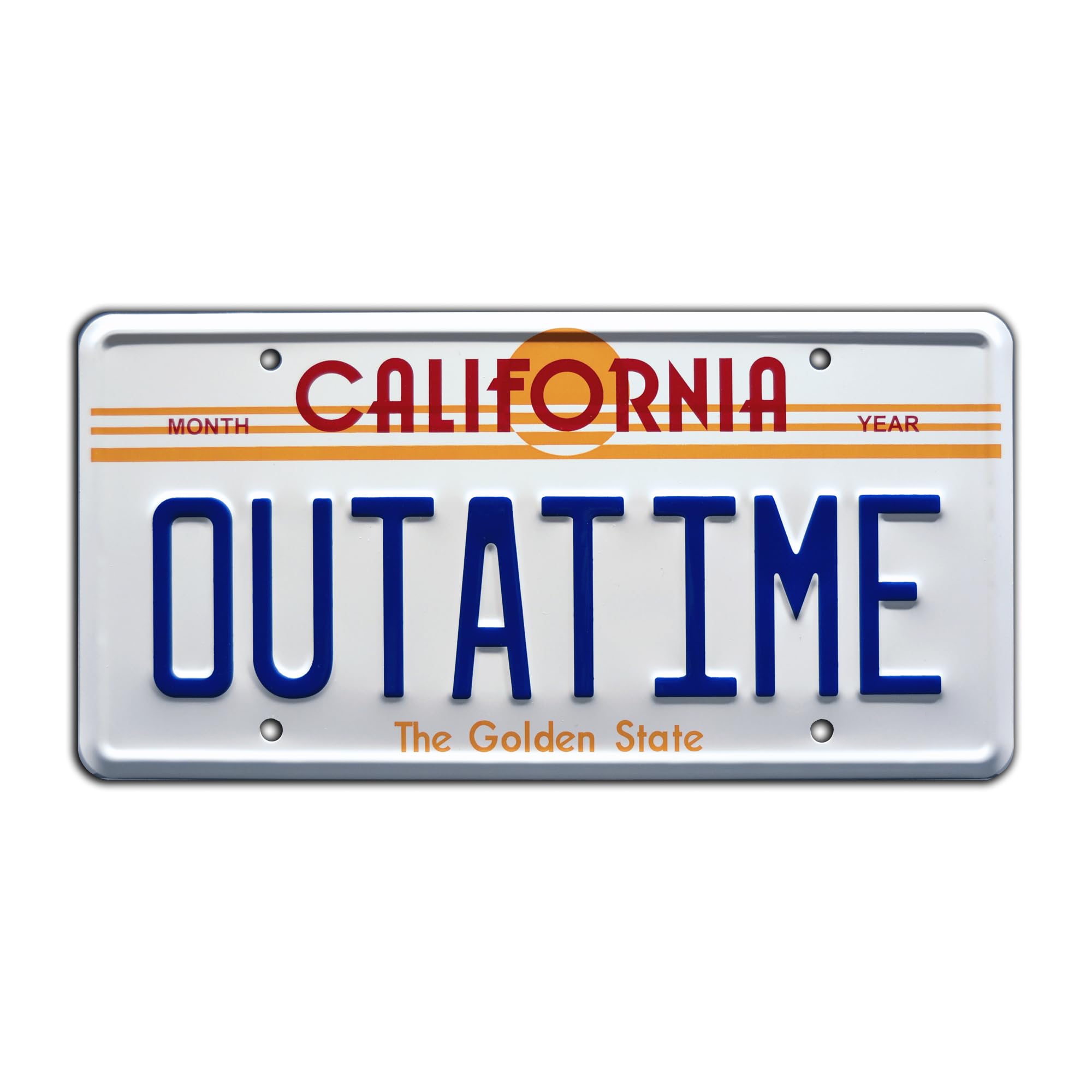 Back to the Future | OUTATIME | Metal Stamped License Plate