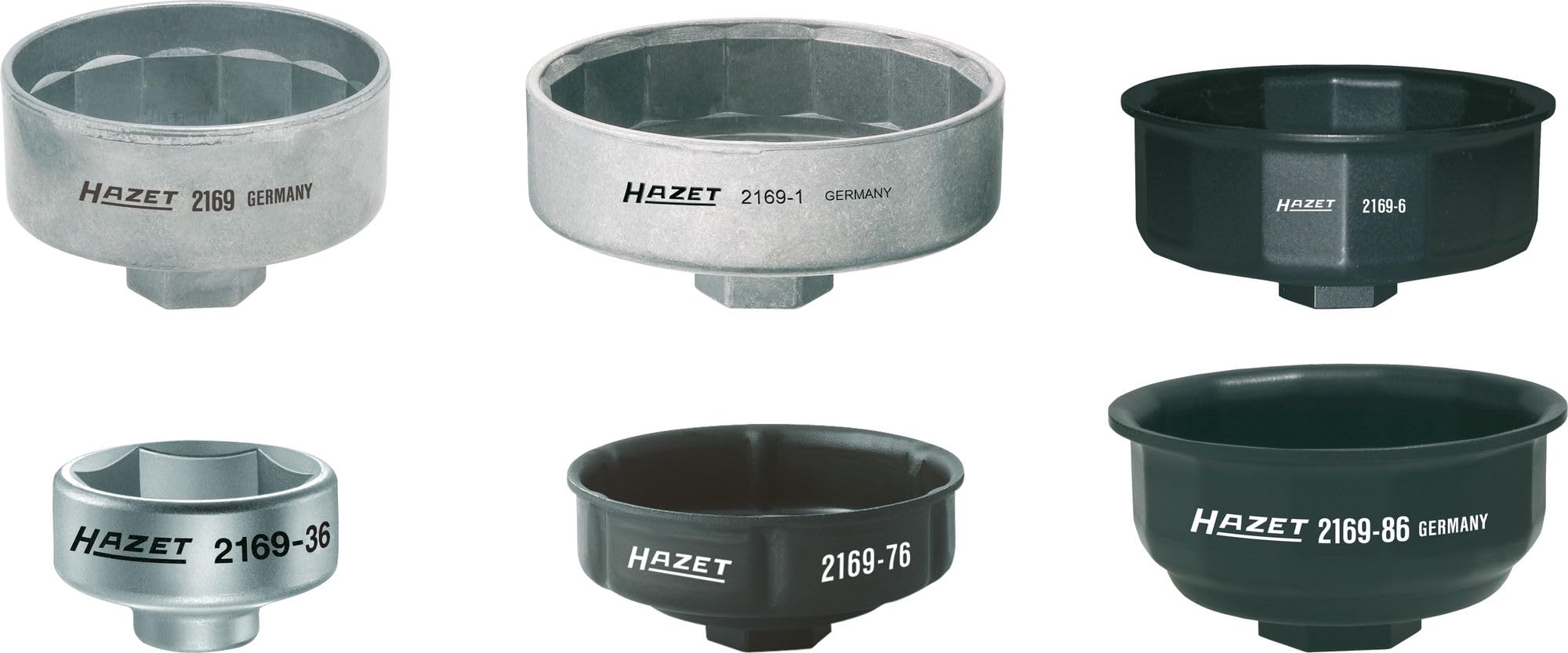HAZET 2169/6 Hexagon Profile Oil Filter Wrench Set - Multi-Colour