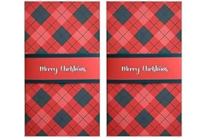 Gift Card Holder Christmas Envelope Booklet, 2 Pieces Handmade Waterfall Gift Card Book, Merry Christmas Giftcard Book Pull-o