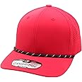 Pit Bull Premium Headwear Cambridge Hybrid Rope Perforated Mesh Hat Adjustable Snapback Hat Baseball Cap for Men & Women