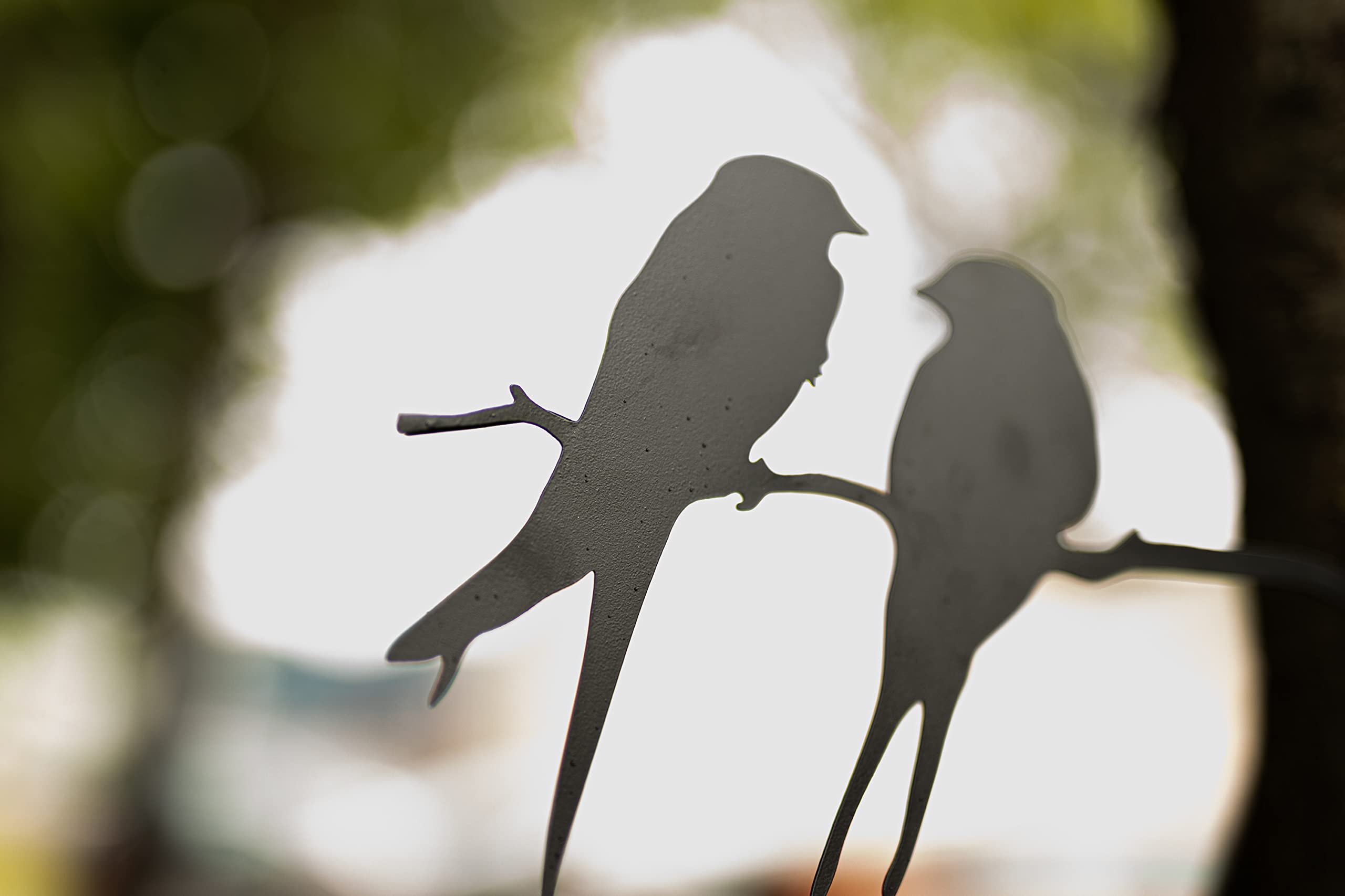 Garden Mile Black Bird Metal Wall Art Garden Decorations Heavy Duty Weatherproof Garden Wall Art Outdoor For Fences Trees Walls Silhouette Animal Ornaments For Outside