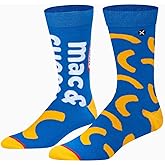Odd Sox, Funny Crew Socks, Kraft Mac & Cheese, Adult Large 8-12