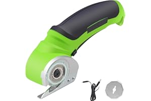 SANJIAN Cordless Electric Scissors, Cardboard Cutter, 4V Electric Cardboard Cutter, Cordless Fabric Scissors, Electric Box Cutter with Blade, Electric Scissors for Cardboard, Box, Leather
