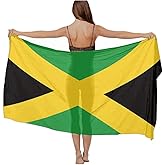 womens Swimwear Cover up Beach Sarong Wrap Jamaican Flag Scarf