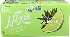 Nixie Organic Lime Ginger Sparkling Water 8 Pack, 12 FZ