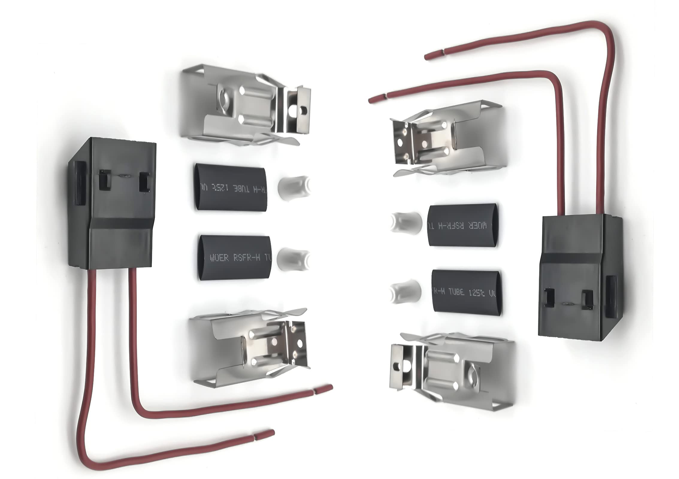 Photo 1 of 2 Pack ERR117 Range Burner Receptacle Kit Compatible with Whirlpool Kenmore Electric Stove, Range Stove Element Plug Receptacle Block Terminal Block Range Receptacle Kit