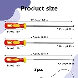 Eophmi Chainsaw File 3 Pack Round Sharpener 4.0 4.8 5.5mm Red Yellow view 2
