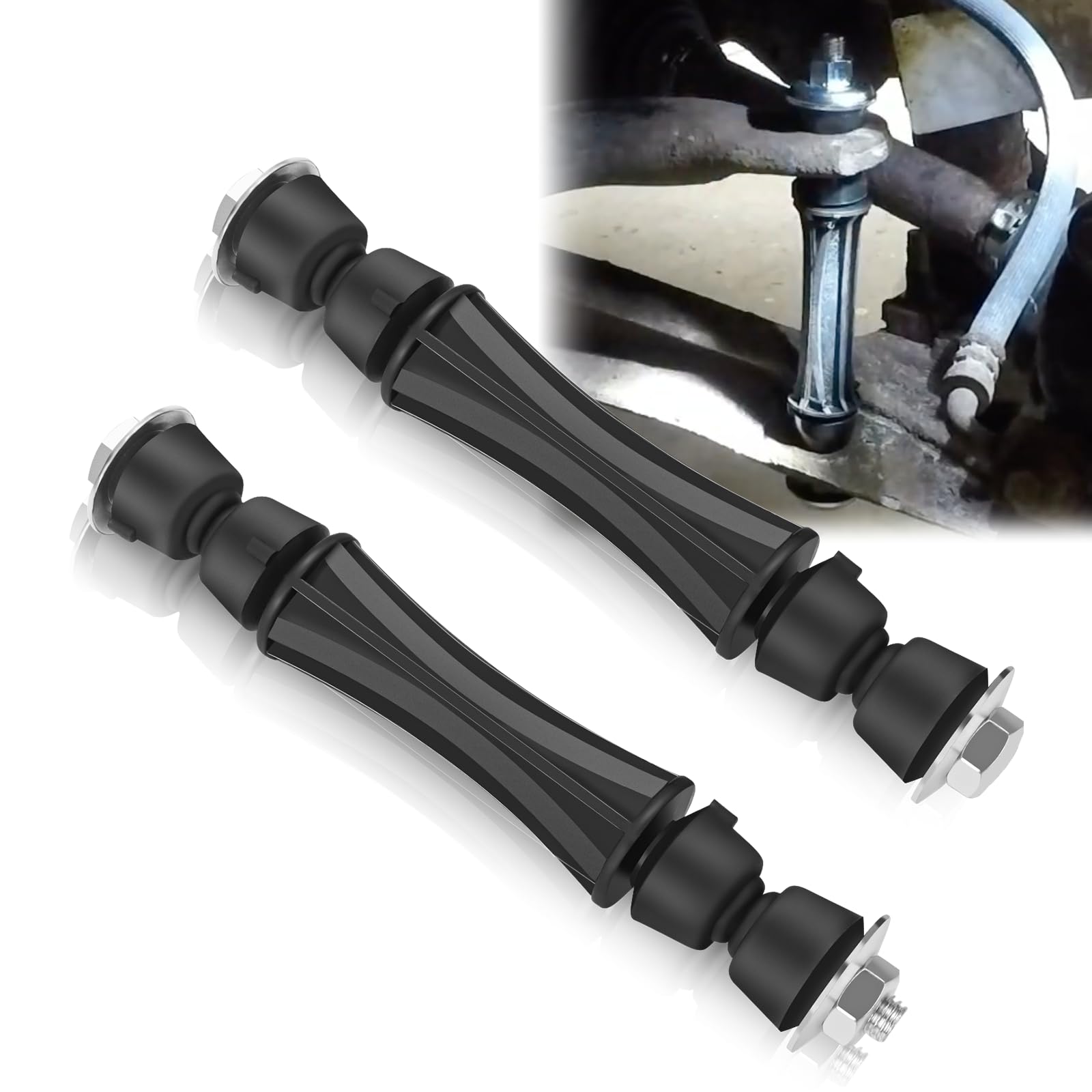 Photo 1 of ***MISSING PARTS***
K700432 Sway Bar Link Front Stabilizer for 2007-2016 Chevy Silverado 1500 Avalanche Tahoe Suburban GMC Sierra Yukon Cadillac Escalade Front Stabilizer Sway Bar End Link