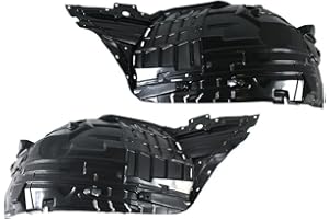 Titanium Plus Autoparts 2003-2005 Compatible With NISSAN 350Z Front Left & Right Side splash guard splash shield fender liner Liner Apron