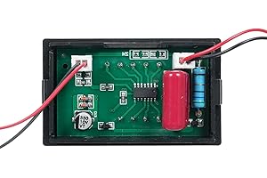 Volt Amp Meter AC 60-500V 100A Digital Multimeter with Current Transformer 2 in 1 Mini Ammeter Voltmeter with Dual LED Displa