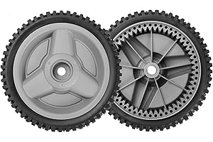 Fourtry Front Drive Wheels Fit for Hus qvarna HU700F Mower, 532401274 Drive Wheels Tires for HU Self Propelled Lawn Mower Tractor, Front Wheels for HU700F, 2 Pack, Gray
