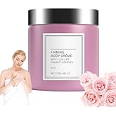 Charunee Champagne Lift Firming Body Cream, Moisturizing Champagne Body Firming Cream for Skin Tightening, Hydrates Dry Skins on Arms & Legs (Rose, 8 Fl Oz)