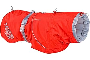 Hurtta Monsoon Coat ECO, Dog Raincoat, Rosehip, 20 in