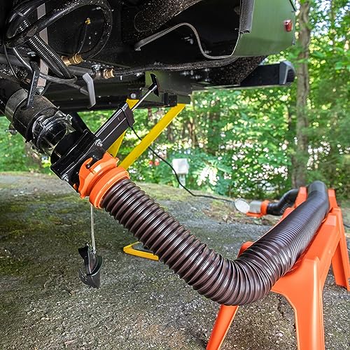 Camco RhinoFLEX 15 Ft Camper RV Sewer Hose Kit Features Clear Elbow Camco RhinoFLEX 15 Ft Camper RV Sewer Hose Kit Features Clear Elbow