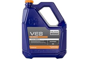 Polaris Snowmobile VES Full Synthetic 2-Cycle Oil, For 2-Stroke Snowmobiles, 1 Gallon - 2877883-CA