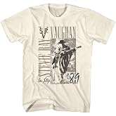 American Classics Stevie Ray Vaughan in Step '89 T Shirt Natural | Officially Licensed Stevie Ray Vaughan Tee, Distressed Vintage Style Graphic, Designed and Printed in USA, Cotton Unisex Fit