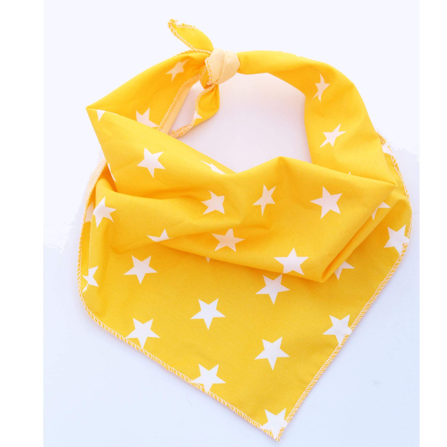 Pet Pooch Boutique Star Bandana for Dog, Small/Medium, Yellow