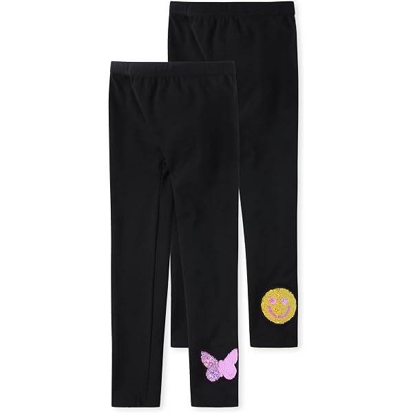 Leggings Bambina LuLaRoe Nero Solid – Taglia S/M (2-6 Anni), 92% Poliestere, Spedizione Gratis - 3