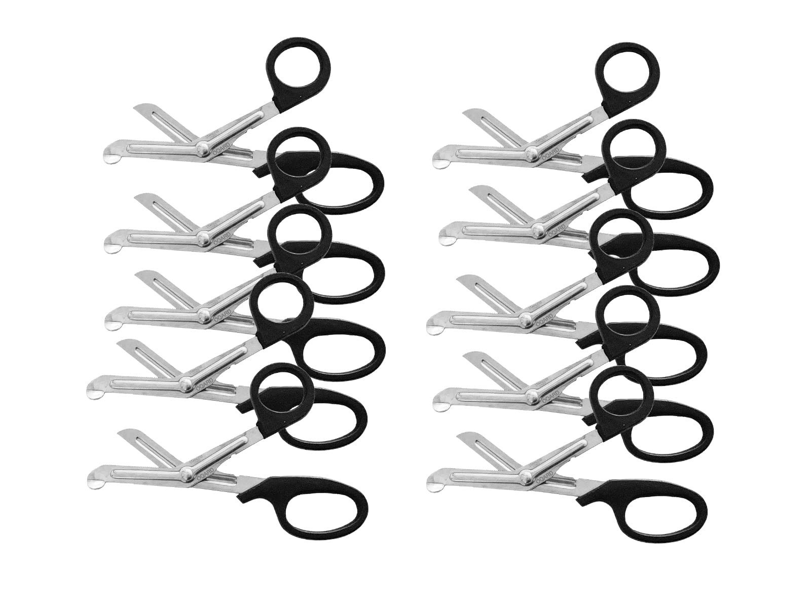 Oqard First Aid Scissors Utility Tough Cut 6 inch - Pack of 10