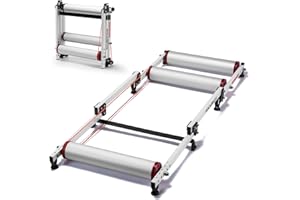 ROCKBROS Bike Trainer Foldable Indoor Cycling Bicycle Roller Adjustable Bike Trainer Stand with Resistance for MTB and Road B