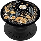 Boho Moon And Wildflowers PopSockets Adhesive PopGrip