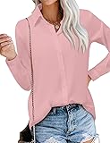 Magritta Cute Solid Color Pink Shirts for Women