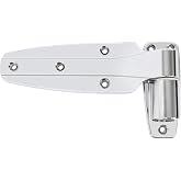 Awoco 1245-187-54 Reversible Cam-Rise Hinge Chrome Finish for Freezer/Cooler/Refrigerator by Kason, 1245-644-54 (Flush)