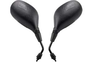 Mokuo GY6 scooter Rearview Mirrors 8mm Fit for Sunl TaoTao Znen Lance Peace JCL Roketa Jonway Bashan 50cc 70cc 110cc 125cc 150cc ATM50 CY50A Chinese Moped Elliptical mirror surface