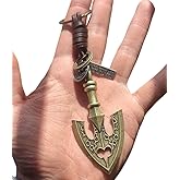 MYAROMA FINDINGS JoJo Adventure Arrow Head Keychain Antique Bronze Styling Leather Keychains