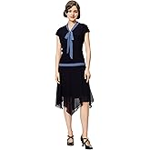 BABEYOND Gatsby Dress for Women - Chiffon Flapper Dress Low-Waist 1920s Roaring 20s Great Gatsby Party