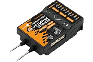 BETAFPV SuperP 14CH Diversity Receiver with TCXO, 2 Antennas, Dual RX Chains Support Long Range Flying Aerial Photography FPV Freestyle Tricks, for Fixed-Wing Helicopter RC Cars Boats - ELRS 2.4G