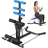 DERACY Squat Machine, Adjustable Leg Workout Equipment, Deep Squat Machine for Women Men, Glutes Exercise Machine for Home Gym