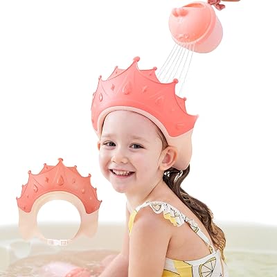 FUSACONY Baby Shower Cap Shield Pink Crown 0-9 Years Kids Visor Hat