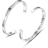 TONY & SANDY Cuff Bracelets for Women Teen Girls Best Friend Sister Mom Daughter Granddaughter Easter Birthday Mother's Day Christmas Stocking Stuffers for Teen Girls Women Jewelry