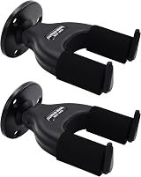 Surplex Guitar Wall Mount Hanger Auto Lock 2 Pack Adjustable Universal Hook view 8