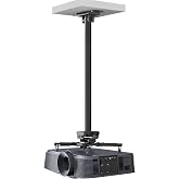 Mount-It! PRO Heavy Duty Projector Ceiling Mount, 77 lbs | Commercial grade full motion bracket with 29.3-45.1 inch extension for ceiling projectors.