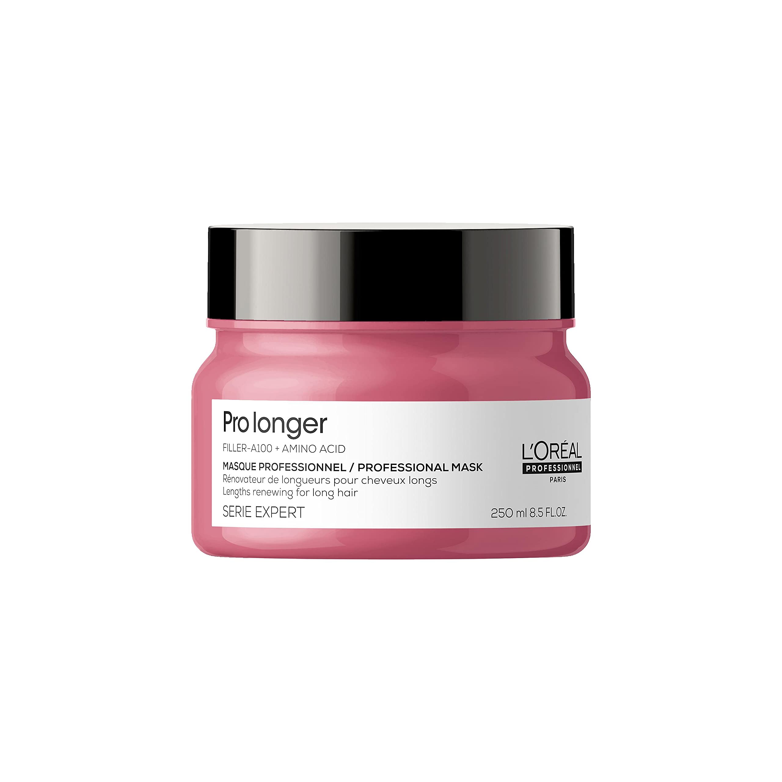 L'Oréal Professionnel Stärkende Haarmaske für langes und dünnes Haar, Mit Filler A-100 & Aminosäuren, Serie Expert, Pro Longer Maske, 250 ml