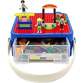 Bins & Things Lego Storage, Bin Box Organizer - Kids Toy Storage Containers - Small Brick Shaped Tub Organizers for Legos, Ba