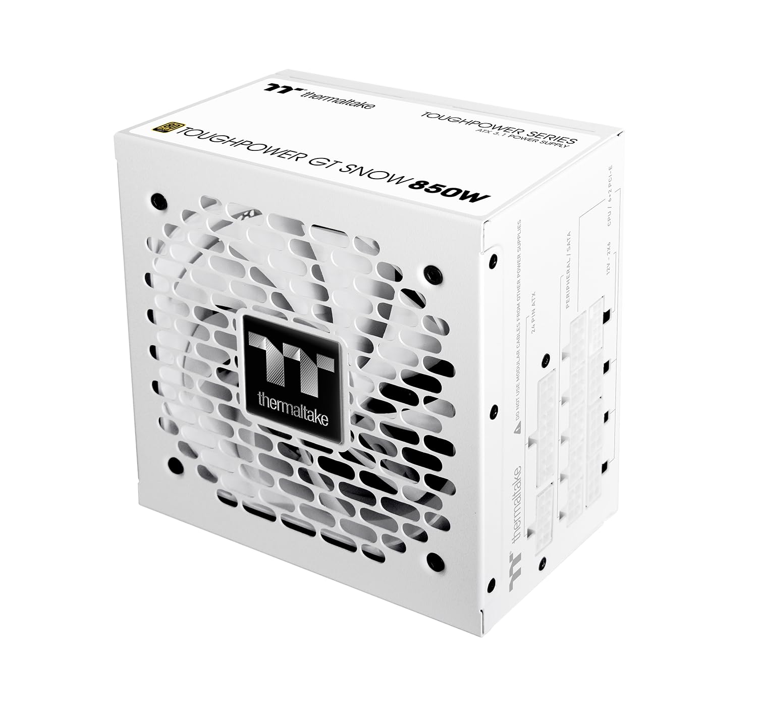 Thermaltake Toughpower GT 850W | ATX 3.1 | PCIe 5.1 | 80+ Gold | Modular | Snow 6