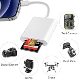SHUXIA SD/TF Card Reader for iPhone iPad 2 in 1 USB Camera Adapter view 5