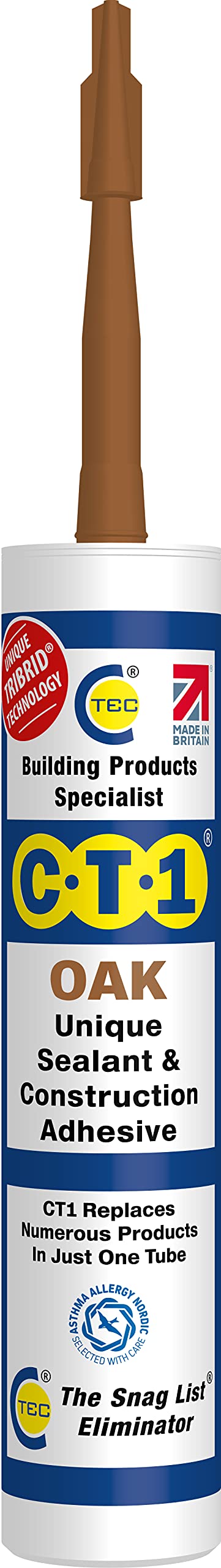 CT1 CT1OAK Oak TRIBRID® Multi Purpose Sealant & Adhesive - 290ml
